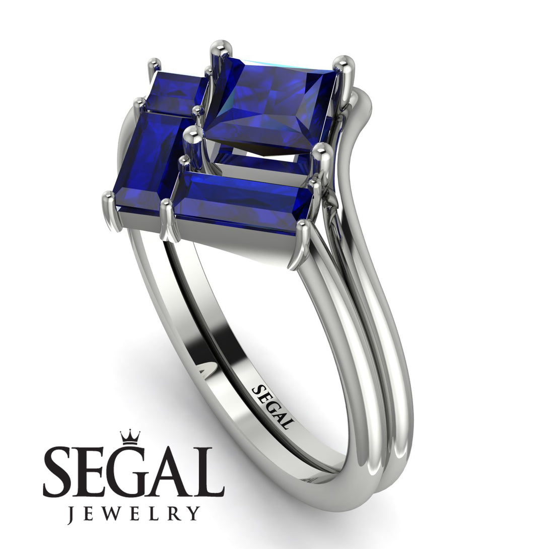 Stacking Princess Sapphire Ring - Elise No. 75