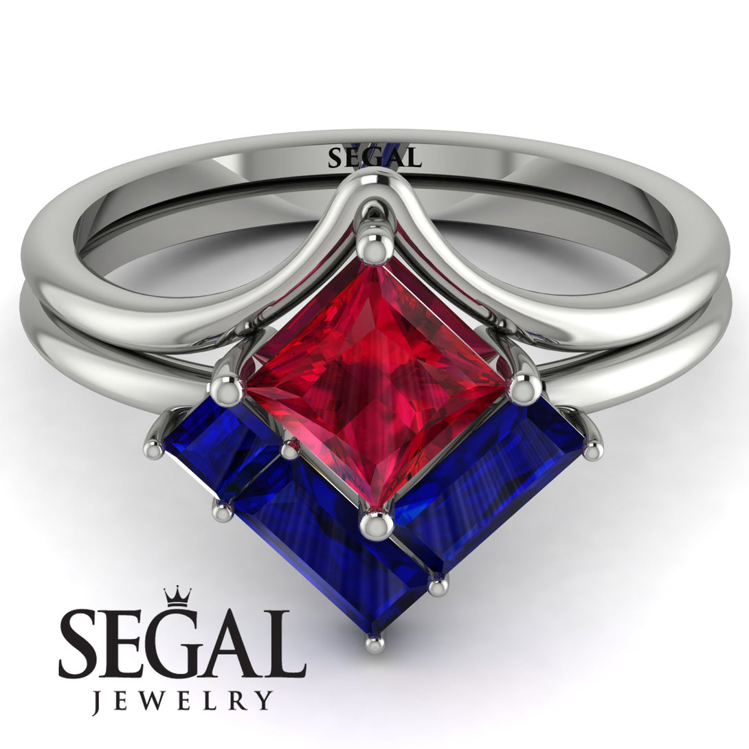 Stacking Princess Ruby Ring - Elise No. 72