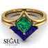 Stacking Princess Emerald Ring - Elise No. 64