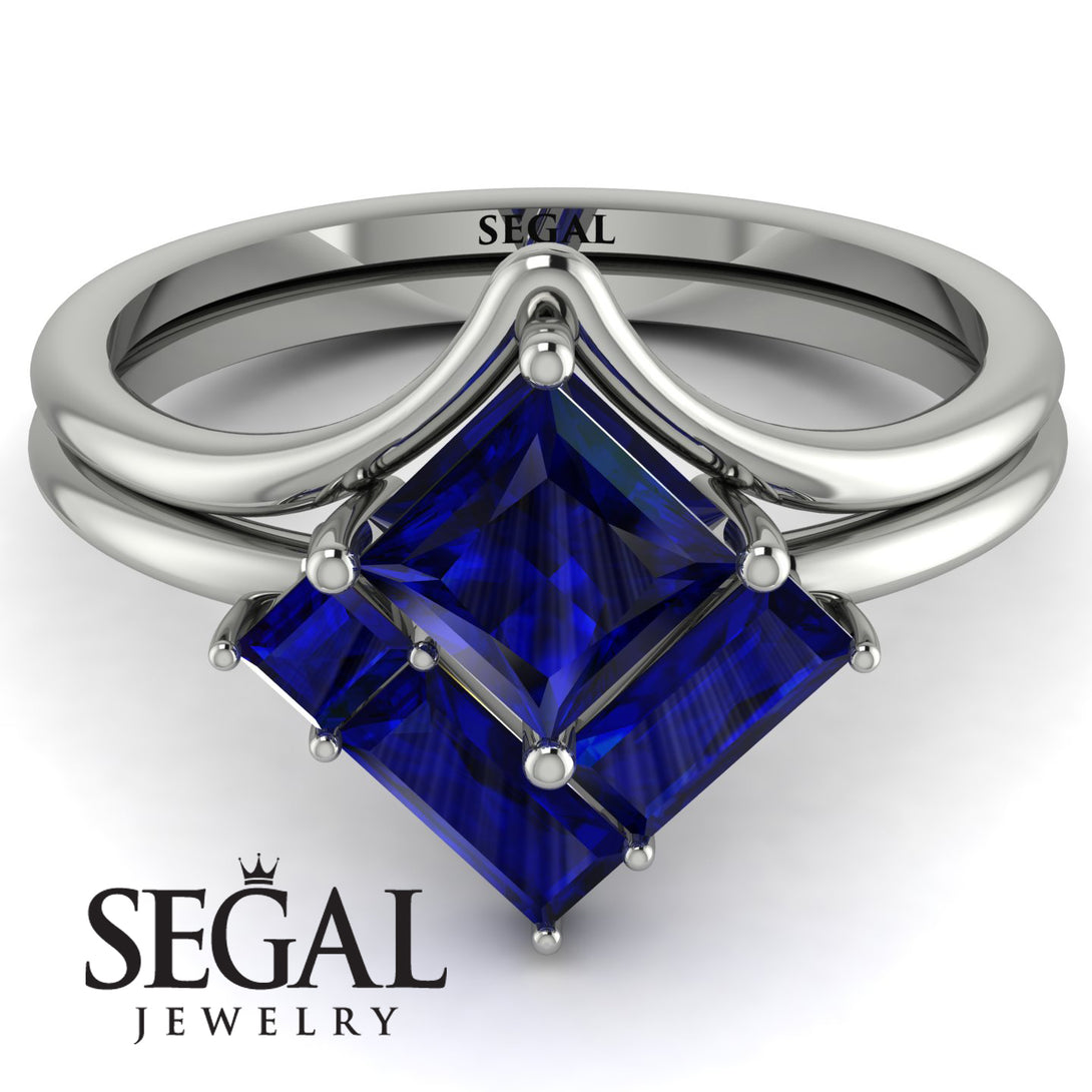 Stacking Princess Sapphire Ring - Elise No. 75