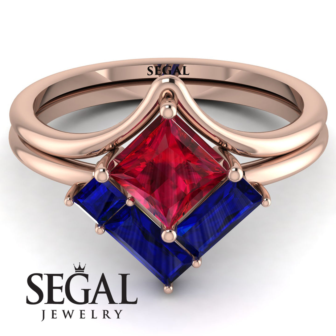 Stacking Princess Ruby Ring - Elise No. 71