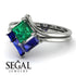 Stacking Princess Emerald Ring - Elise No. 66