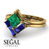 Stacking Princess Emerald Ring - Elise No. 64