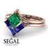 Stacking Princess Emerald Ring - Elise No. 65