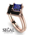 Stacking Princess Sapphire Ring - Elise No. 44
