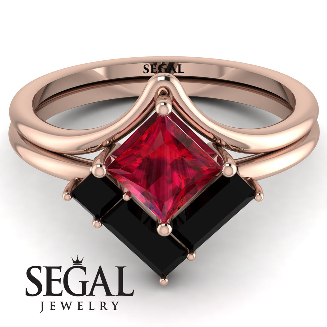 Stacking Princess Ruby Ring - Elise No. 41