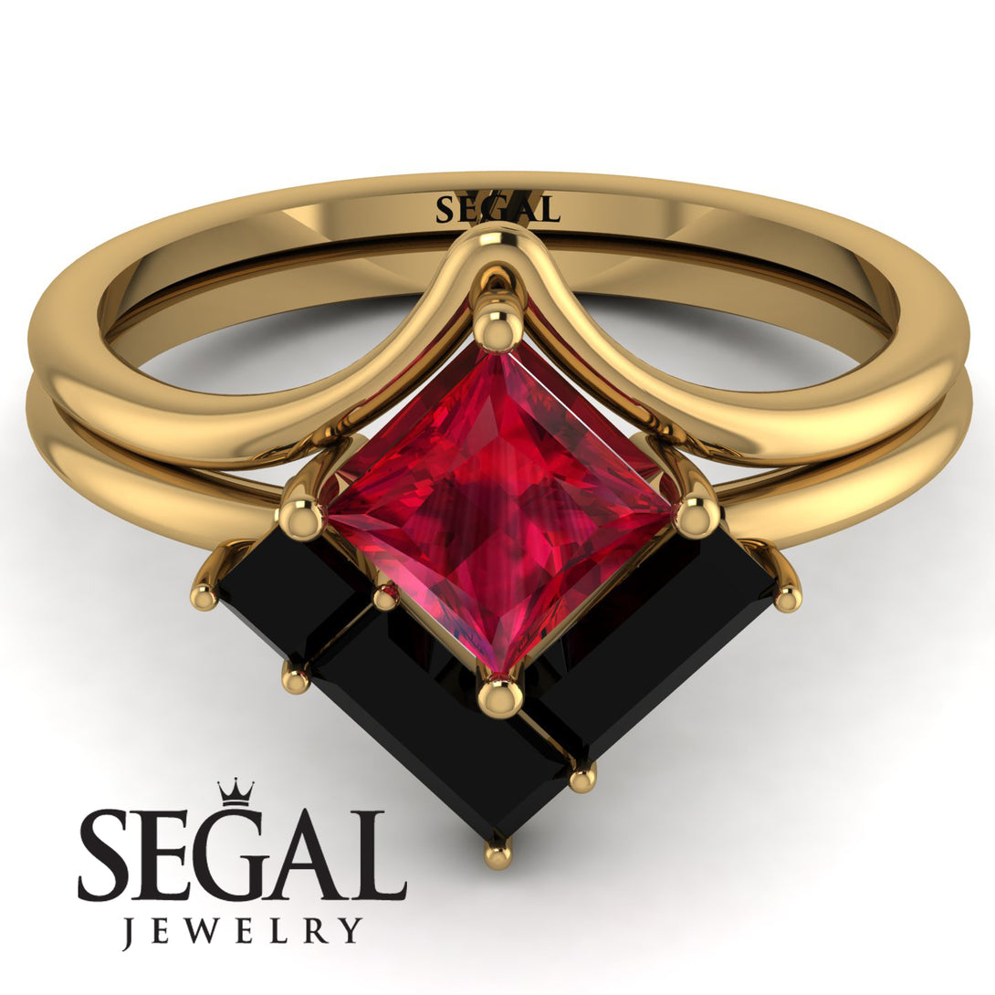 Stacking Princess Ruby Ring - Elise No. 40