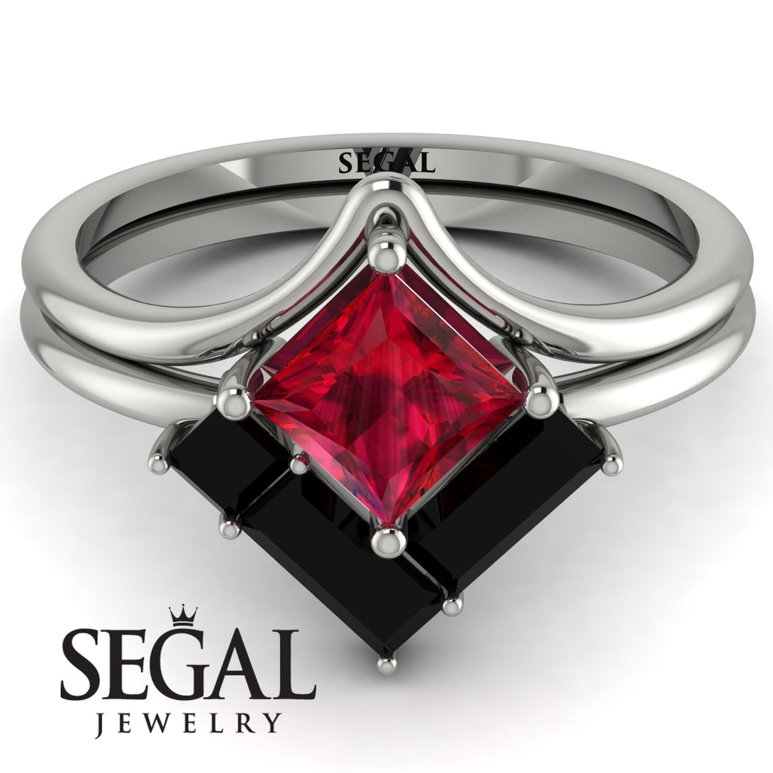 Stacking Princess Ruby Ring - Elise No. 42