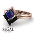 Stacking Princess Sapphire Ring - Elise No. 44
