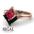 Stacking Princess Ruby Ring - Elise No. 41