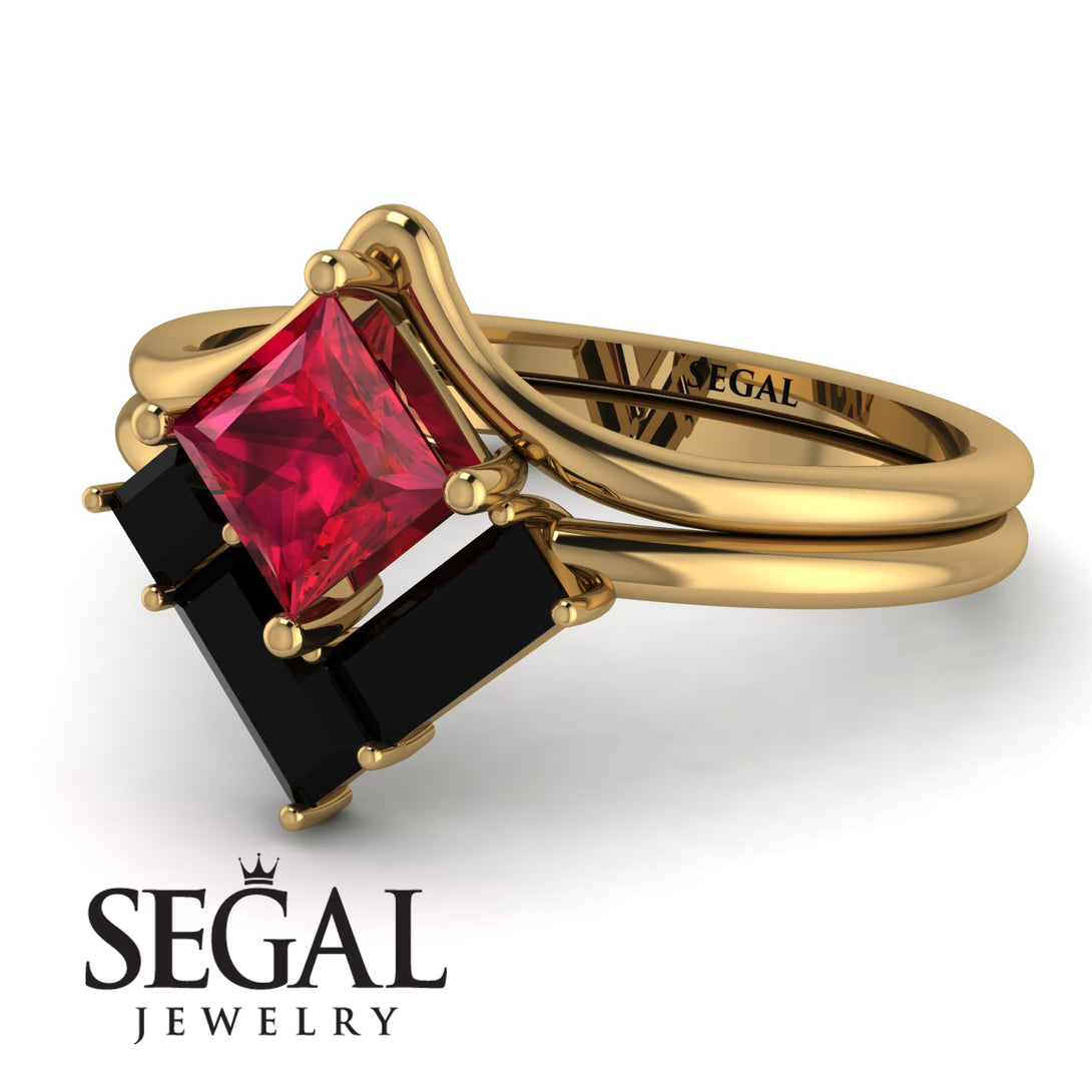 Stacking Princess Ruby Ring - Elise No. 40