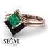 Stacking Princess Emerald Ring - Elise No. 35