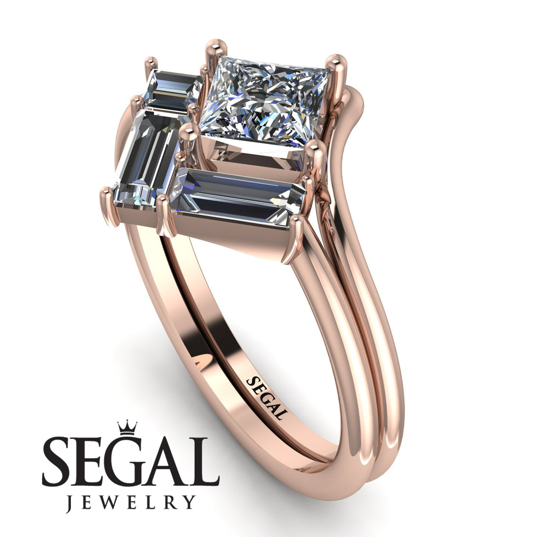 Stacking Princess Diamond Ring - Elise No. 2