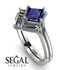 Stacking Princess Sapphire Ring - Elise No. 15