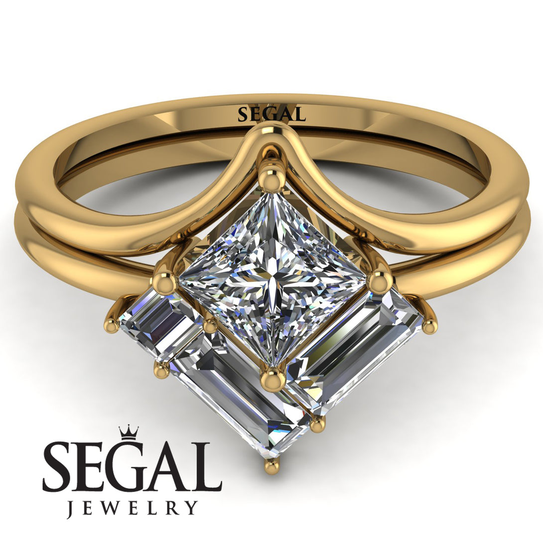 Stacking Princess Diamond Ring - Elise No. 1