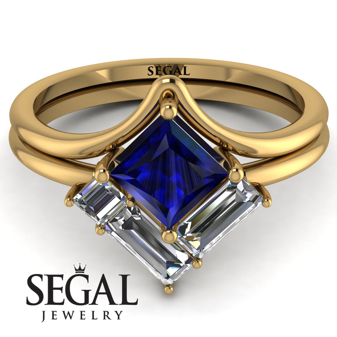 Stacking Princess Sapphire Ring - Elise No. 13