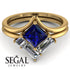 Stacking Princess Sapphire Ring - Elise No. 13