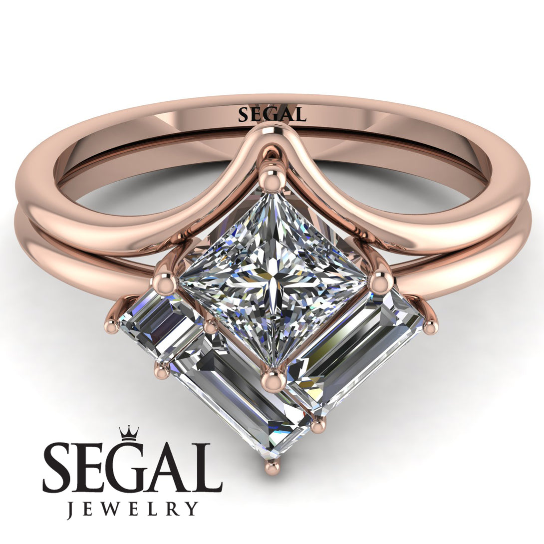 Stacking Princess Diamond Ring - Elise No. 2