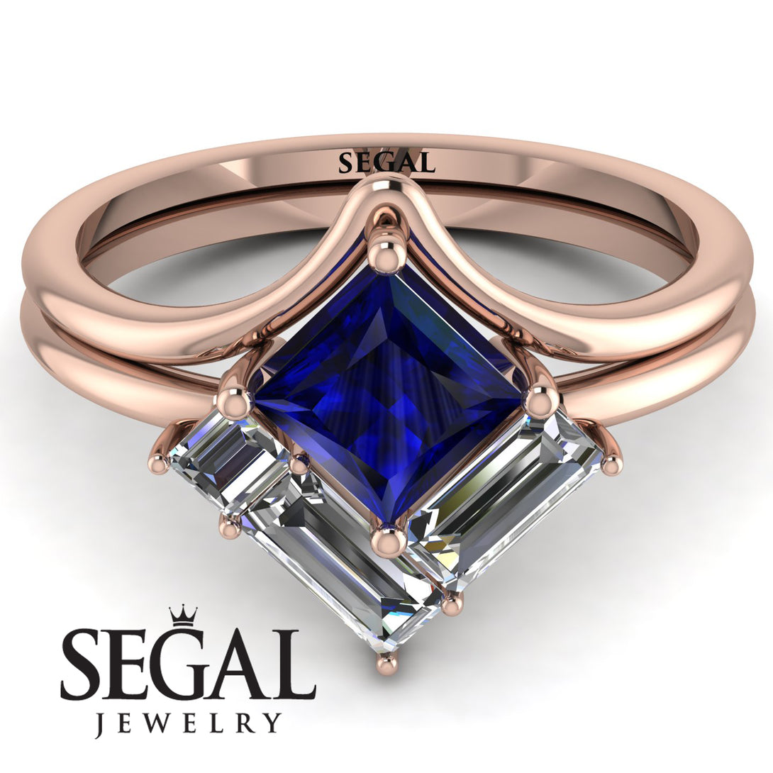 Stacking Princess Sapphire Ring - Elise No. 14