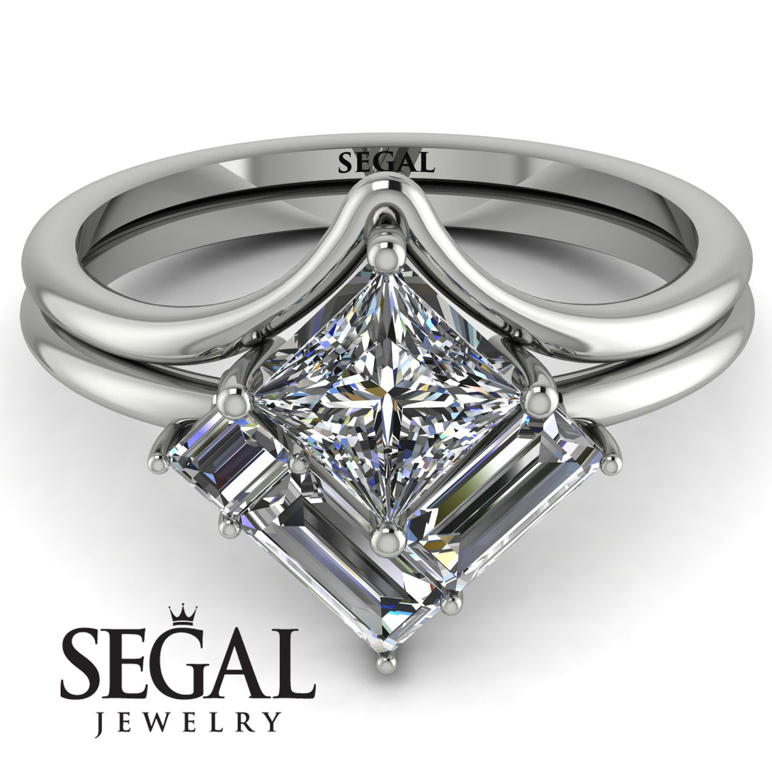 Stacking Princess Diamond Ring - Elise No. 3