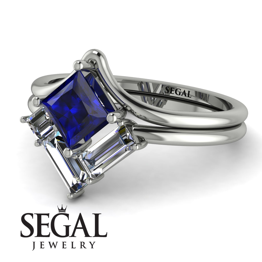 Stacking Princess Sapphire Ring - Elise No. 15