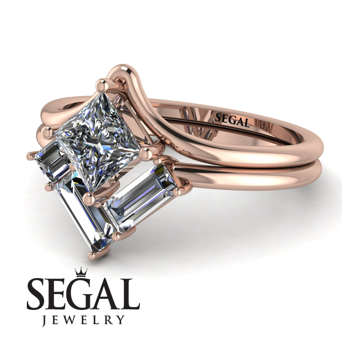 Stacking Princess Diamond Ring - Elise No. 2