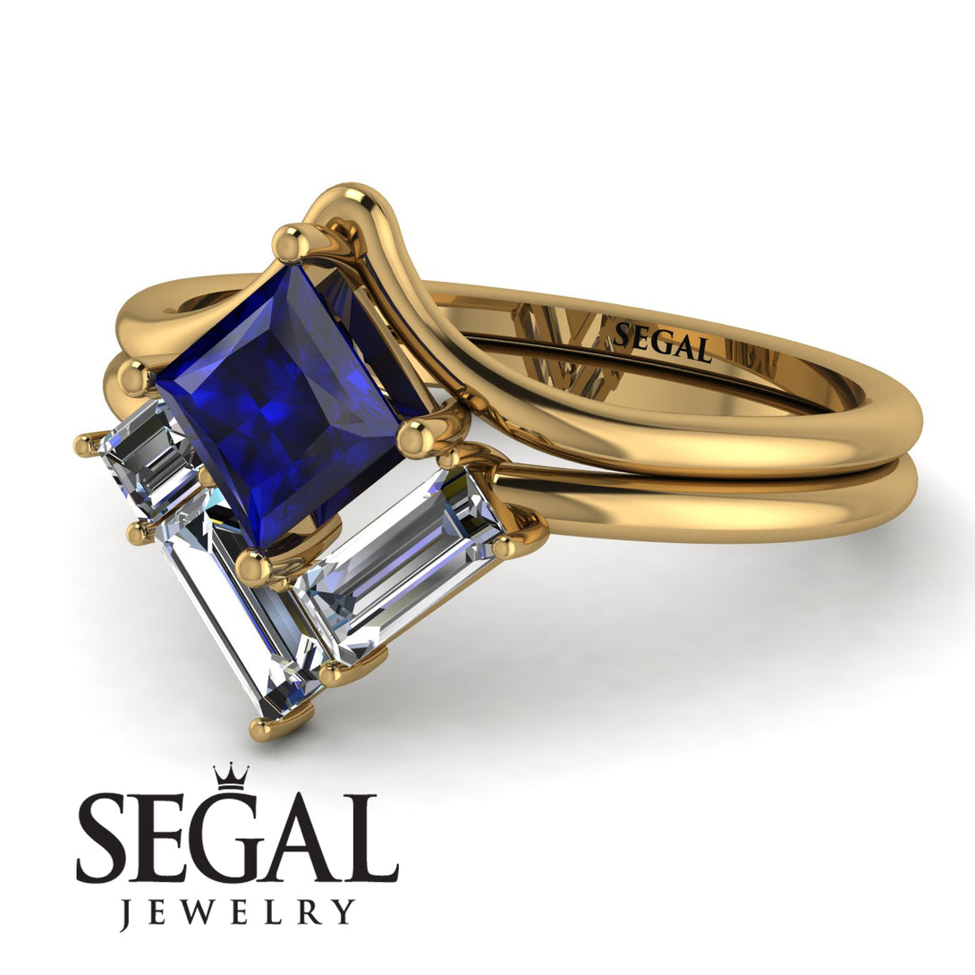 Stacking Princess Sapphire Ring - Elise No. 13