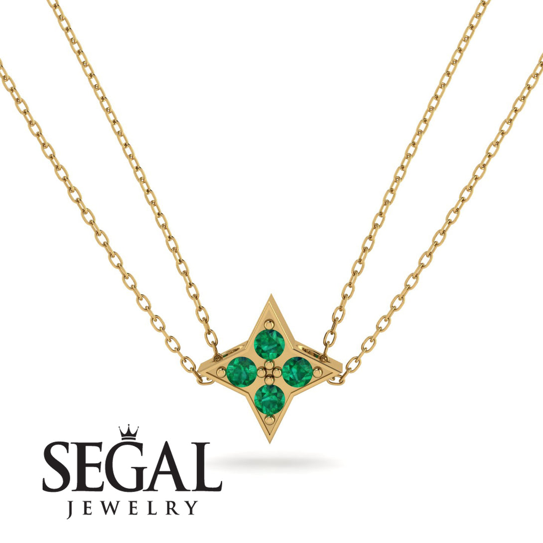 Star Emerald Necklace - Greta No. 4