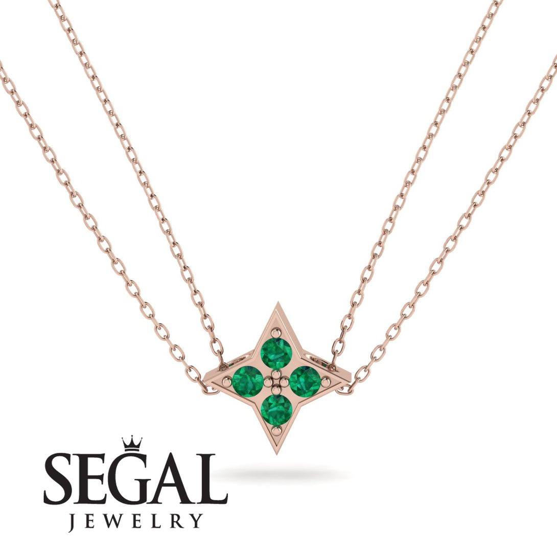 Star Emerald Necklace - Greta No. 5
