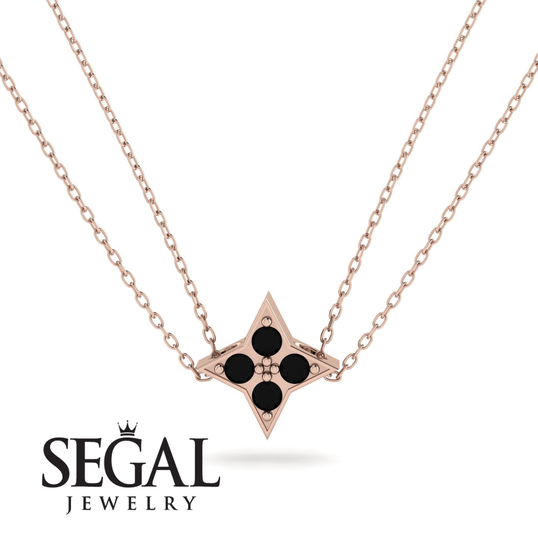 Star Black Diamond Necklace - Greta No. 8
