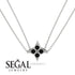Star Black Diamond Necklace - Greta No. 9