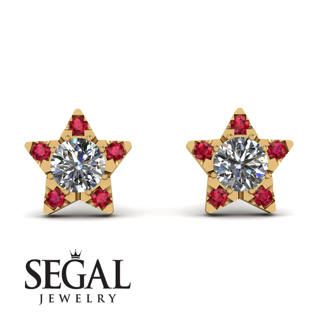 Star Halo Diamond Earrings - Zelda No. 46