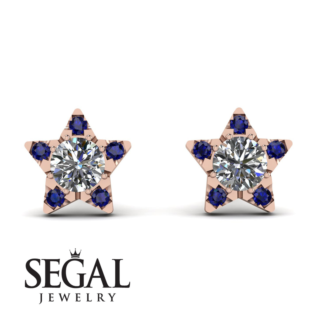 Star Halo Diamond Earrings - Zelda No. 62