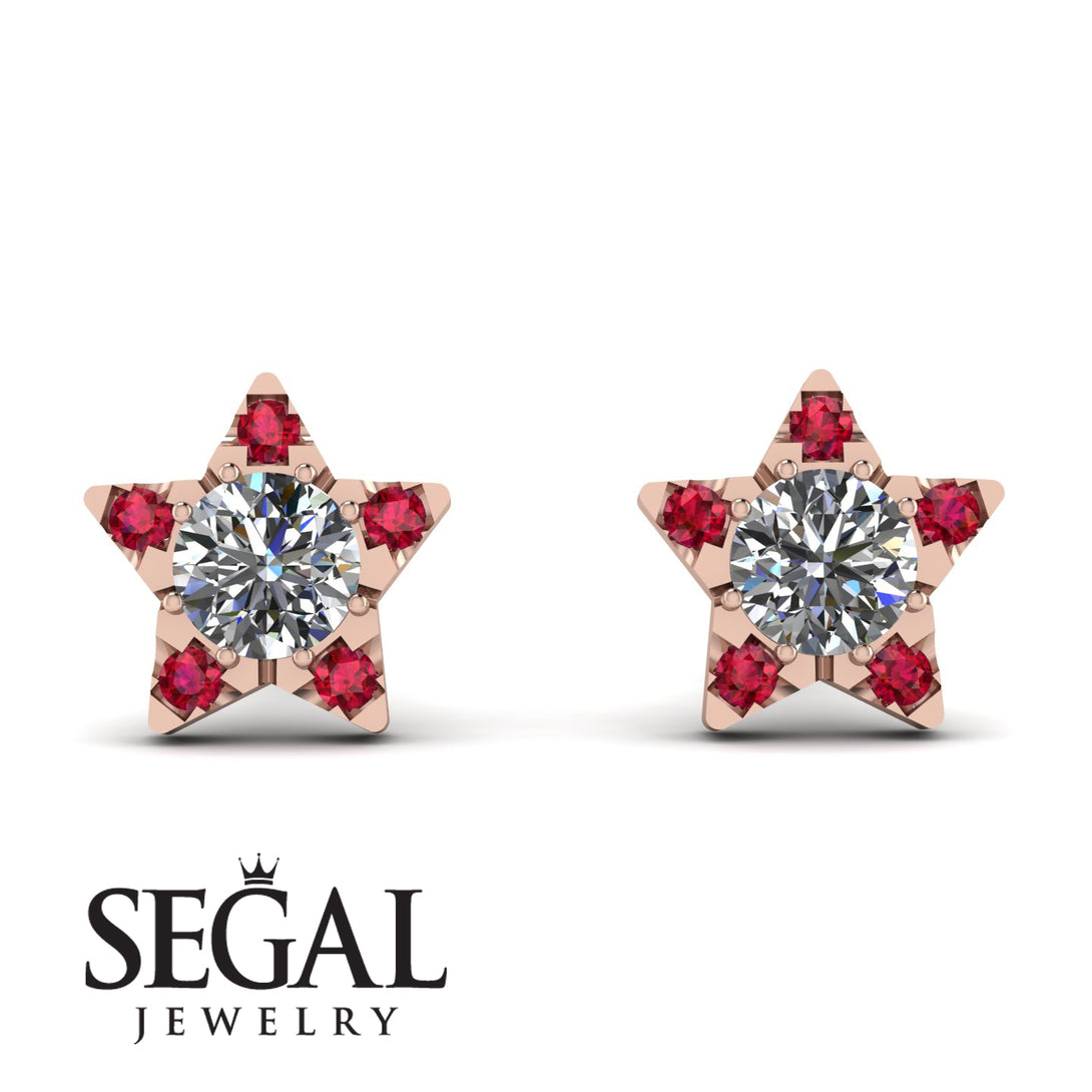 Star Halo Diamond Earrings - Zelda No. 47