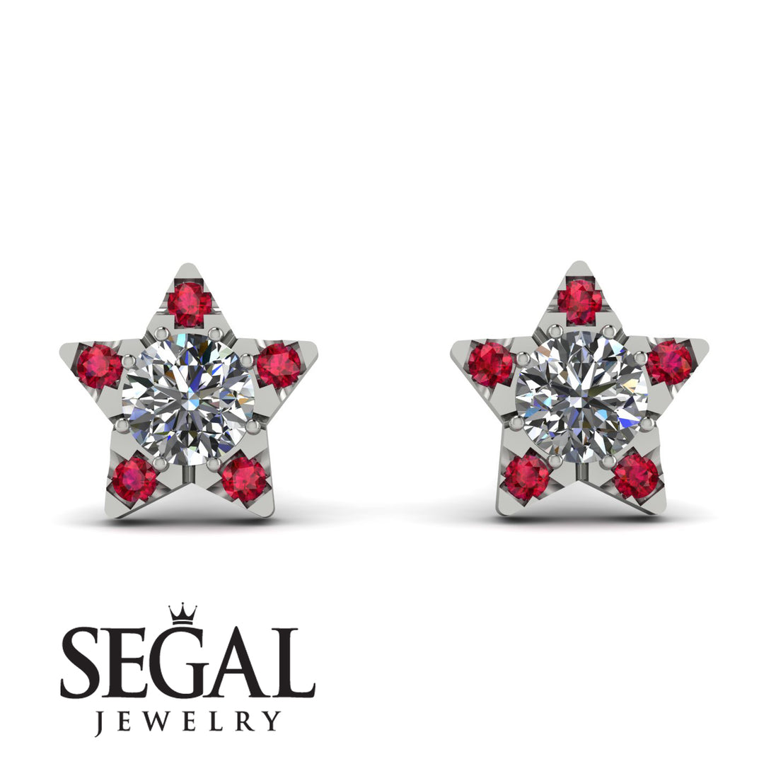 Star Halo Diamond Earrings - Zelda No. 48