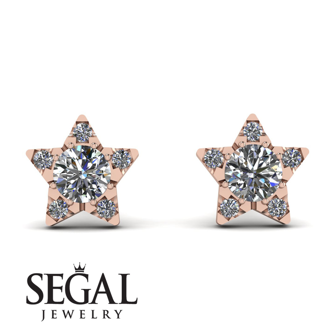 Star Halo Diamond Earrings - Zelda No. 2