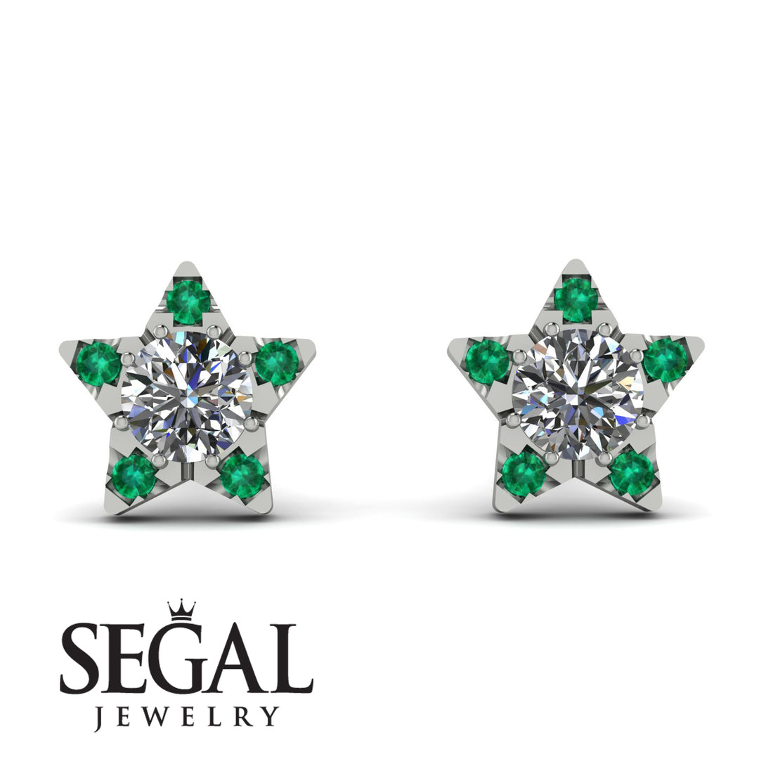 Star Halo Diamond Earrings - Zelda No. 18
