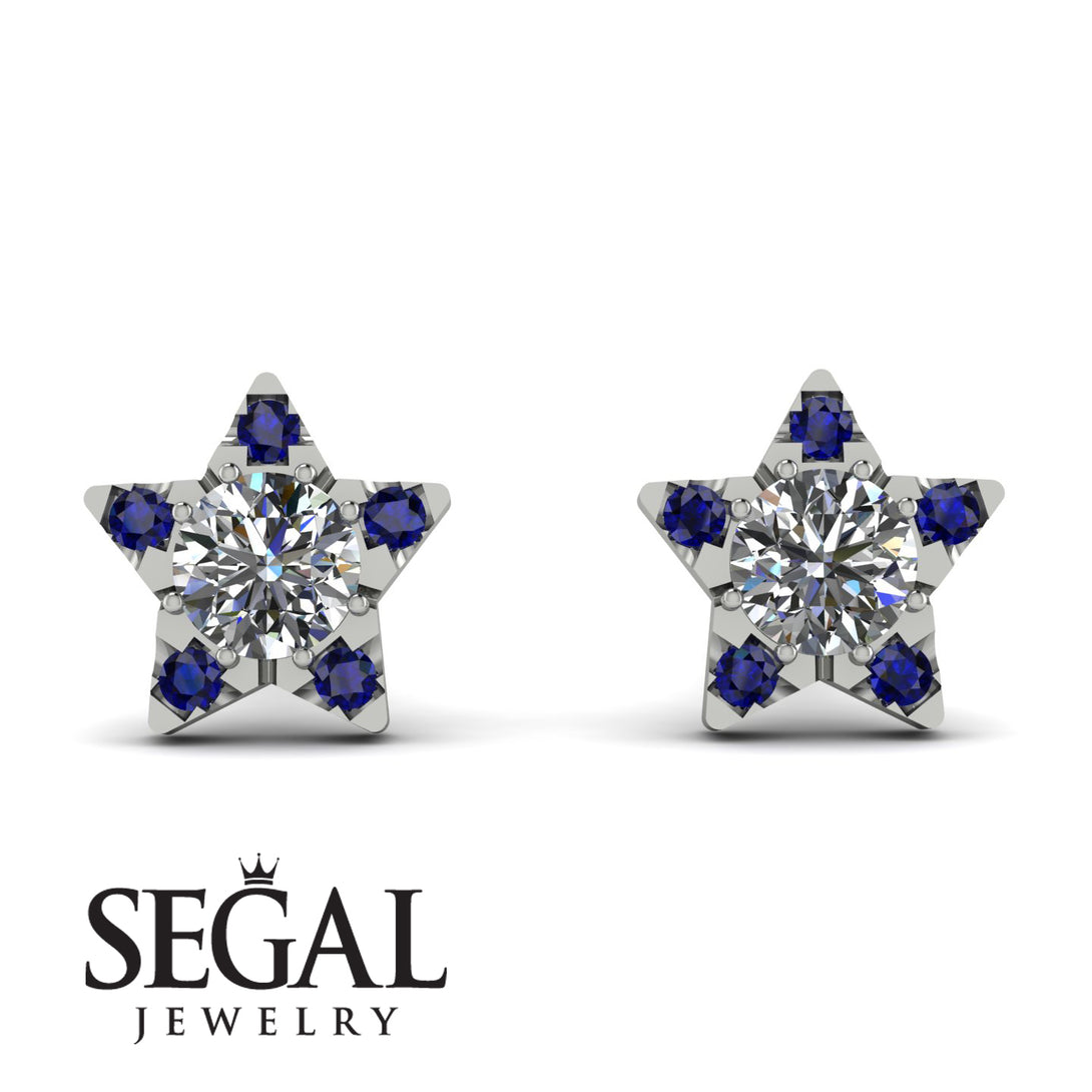 Star Halo Diamond Earrings - Zelda No. 63