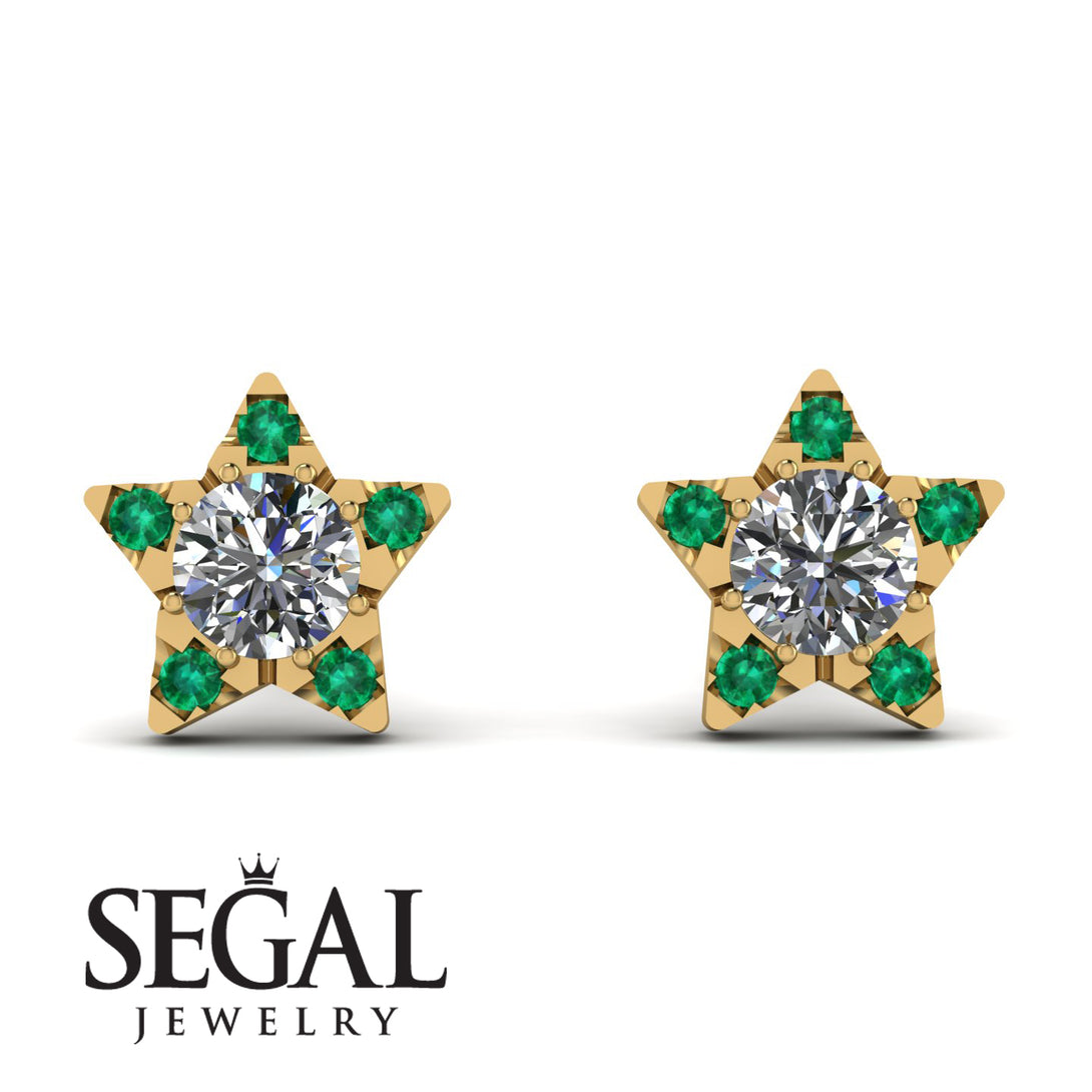 Star Halo Diamond Earrings - Zelda No. 16