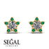 Star Halo Diamond Earrings - Zelda No. 16