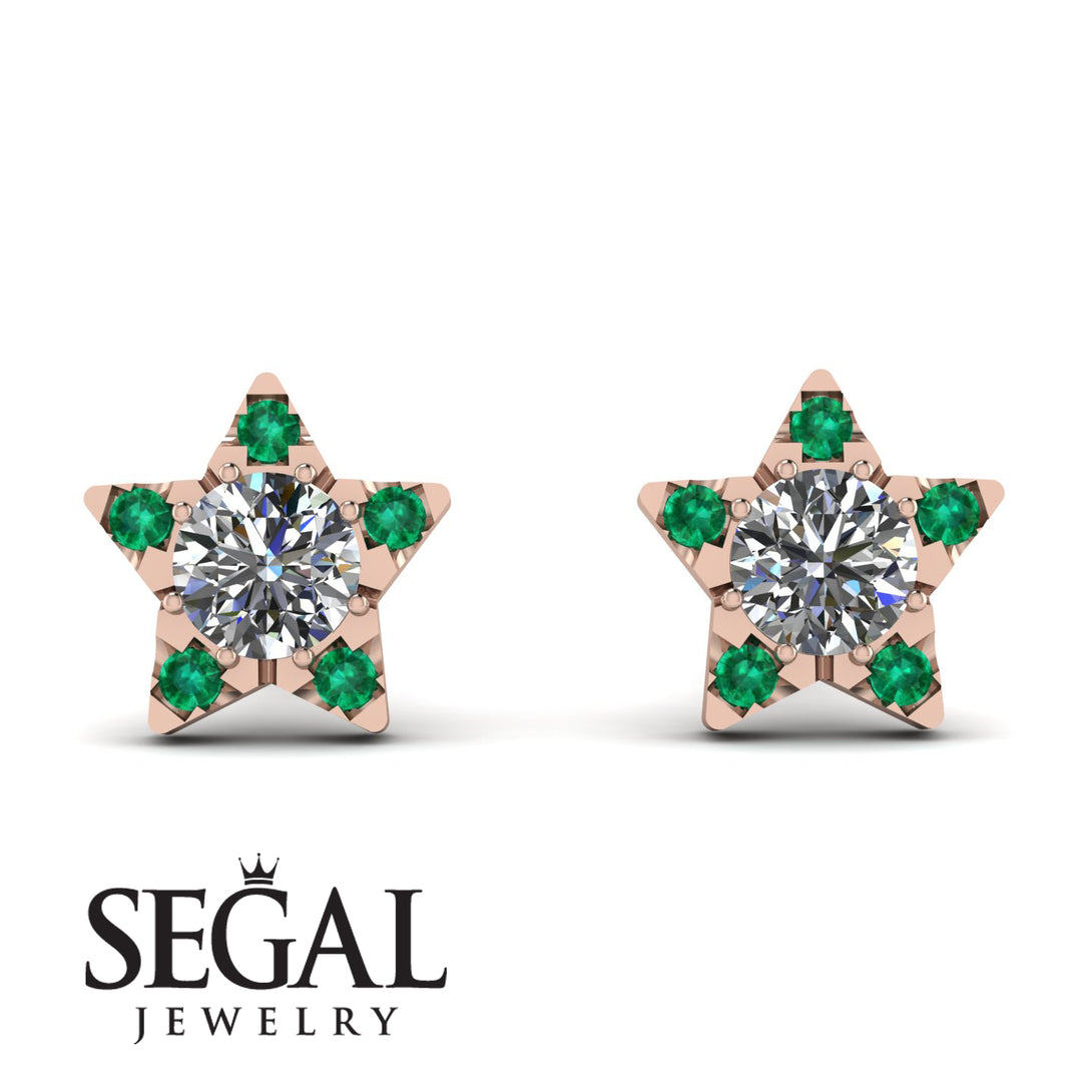 Star Halo Diamond Earrings - Zelda No. 17