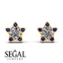 Star Halo Diamond Earrings - Zelda No. 61