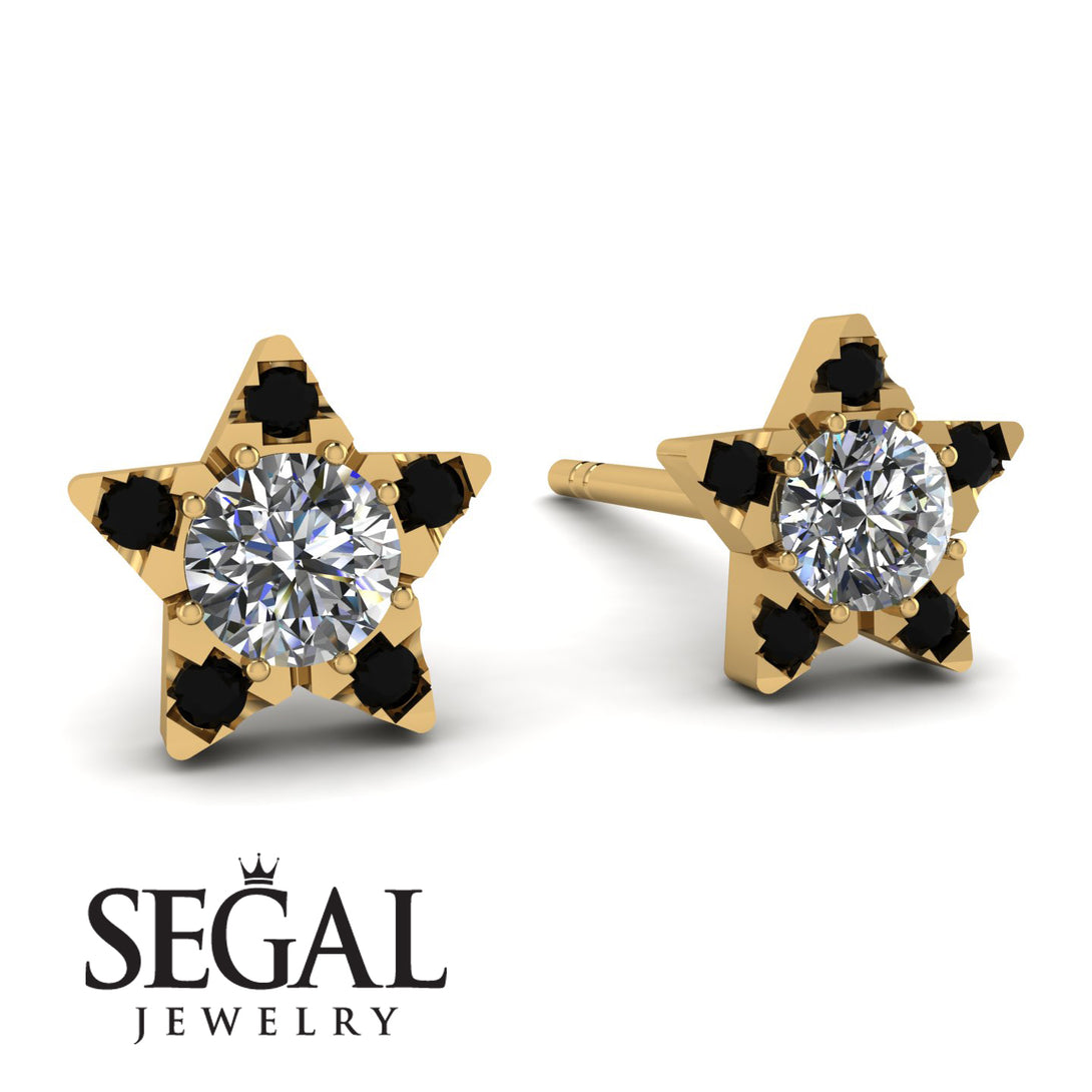 Star Halo Diamond Earrings - Zelda No. 31