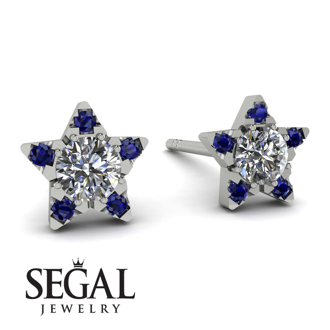 Star Halo Diamond Earrings - Zelda No. 63