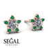 Star Halo Diamond Earrings - Zelda No. 17