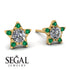 Star Halo Diamond Earrings - Zelda No. 16