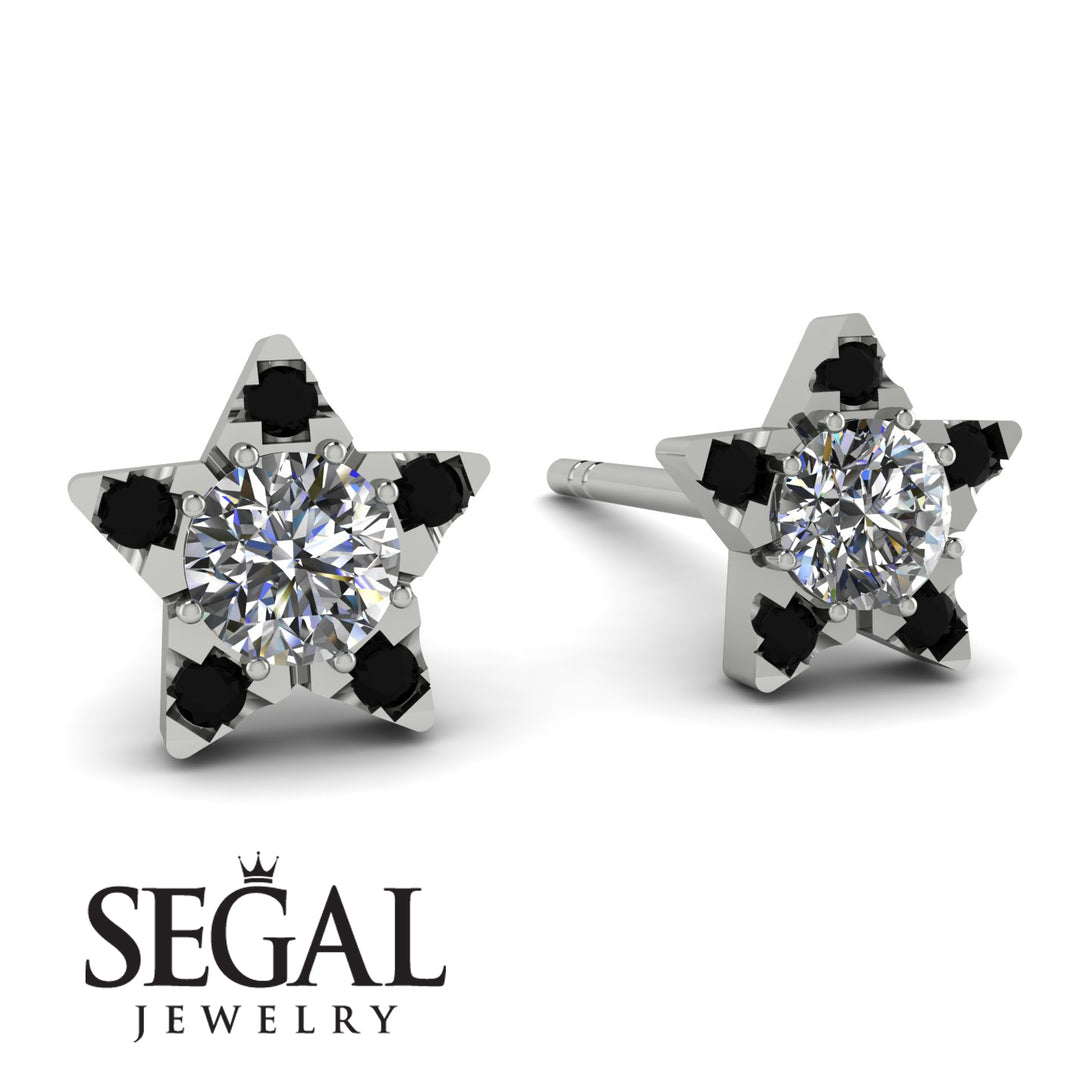 Star Halo Diamond Earrings - Zelda No. 33
