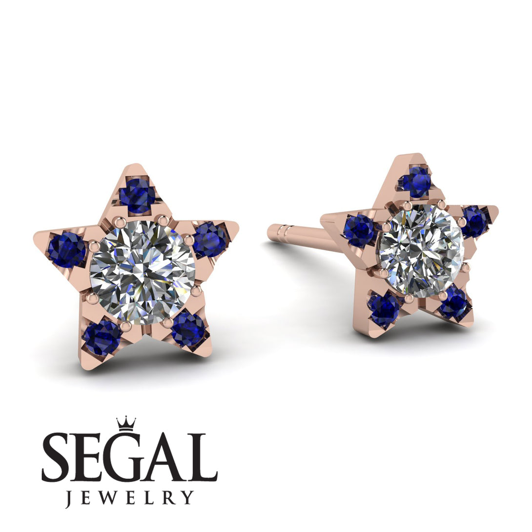 Star Halo Diamond Earrings - Zelda No. 62