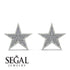 Star Stud Diamond Earrings - Star No. 3