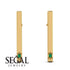 Stick Emerald Stud Earrings - Remy No. 4